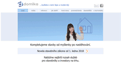 Desktop Screenshot of domika.cz