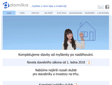 Tablet Screenshot of domika.cz